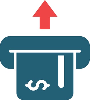 Insert Card Glyph Two Color Icon For Personal And Commercial Use. vector