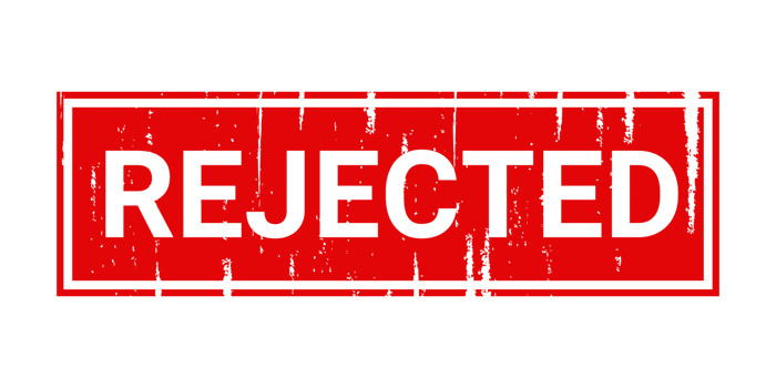 letter rejected transparent template red stamp design png