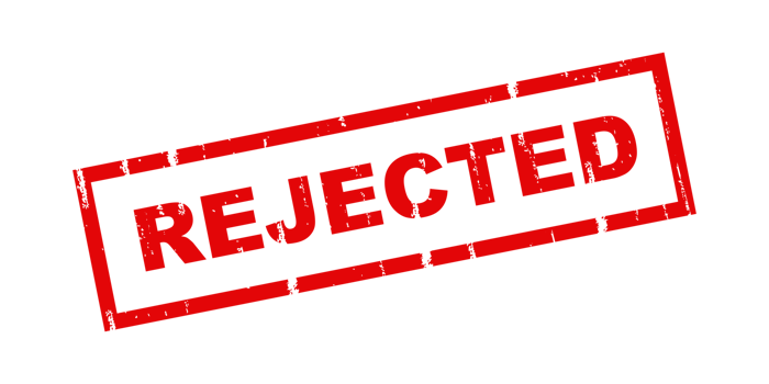 letter rejected transparent template red stamp design png