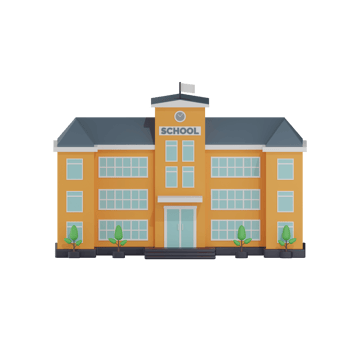 School Building 10 3D Illustration png