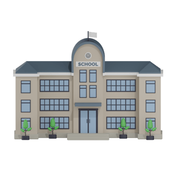 School Building Illustration png