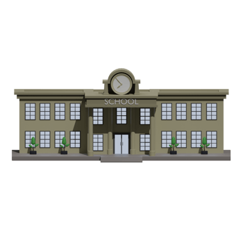 School Building Illustration png