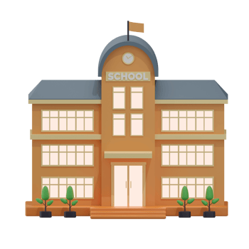 School Building 7 3D Illustration png