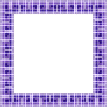 Purple tile frame, Mosaic tile frame, Tile frame, Seamless pattern, Mosaic frame seamless pattern, Mosaic tiles texture or background. Bathroom wall tiles, swimming pool tiles with beautiful pattern. vector
