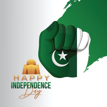 14 august pakistan independence day vector