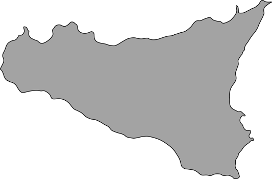 doodle freehand drawing of sicily island map. png