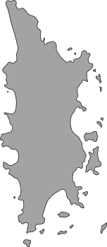 doodle freehand drawing of phuket island map. png