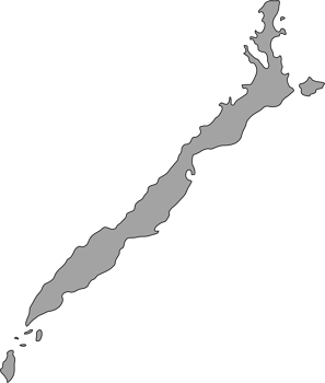doodle freehand drawing of palawan island map. png