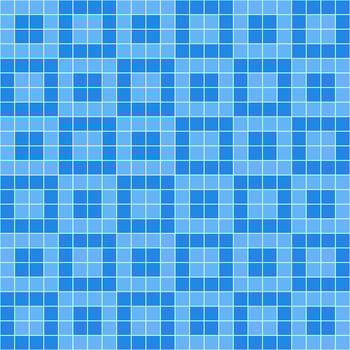 Blue tile background, Mosaic tile background, Tile background, Seamless pattern, Mosaic seamless pattern, Mosaic tiles texture or background. Bathroom wall tiles, swimming pool tiles. vector