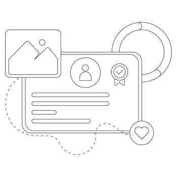 Web Layout Outline 2D Illustration png