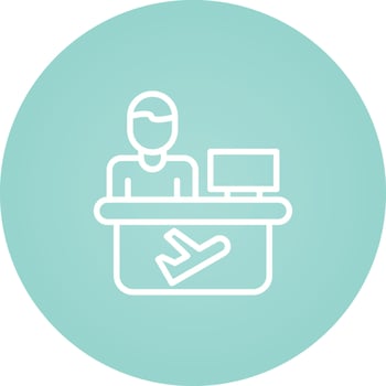 Travel Agent Vector Icon