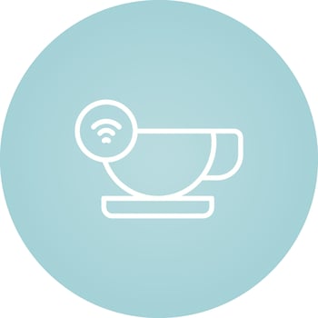 Smart Coffee Mug Vector Icon