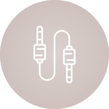 Audio Cable Vector Icon