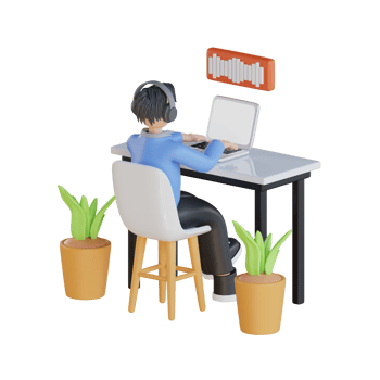 People Podcast 3D Illustrations png