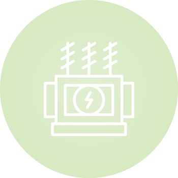 Power Transformer Vector Icon