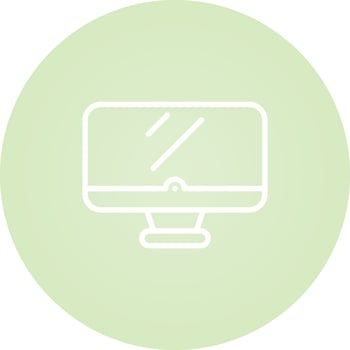 Desktop computer Vector Icon