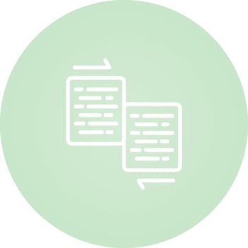 Document Merge Vector Icon