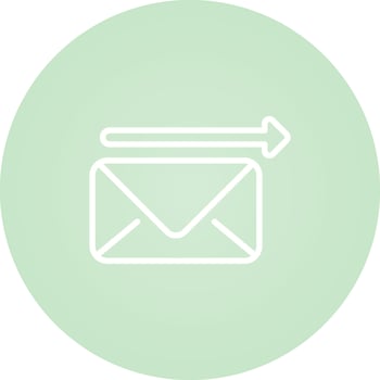 Envelope with arrow Vector Icon