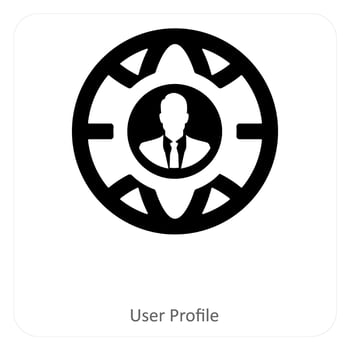 user profile and user icon concept vector