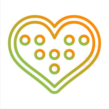 Chocolates in heart Box Vector Icon