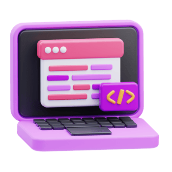 Web Development 3D Illustration png
