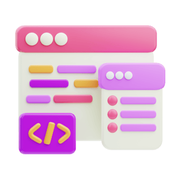 Front end Development 3D Illustration png