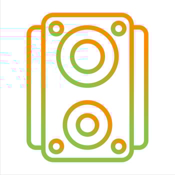 Loudspeaker Vector Icon