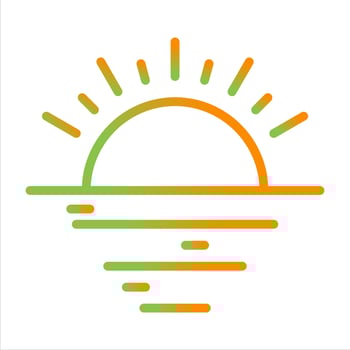 Sunset Vector Icon