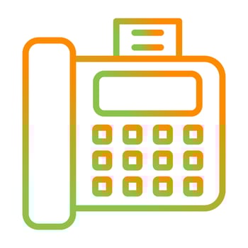 Fax Machine Vector Icon