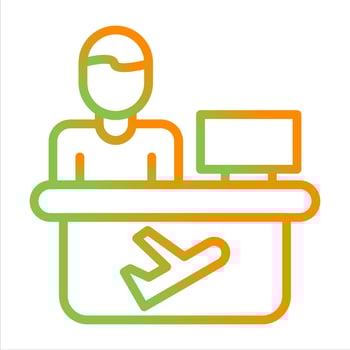 Travel Agent Vector Icon