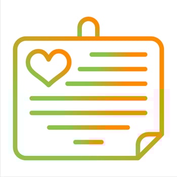 Love notes Vector Icon