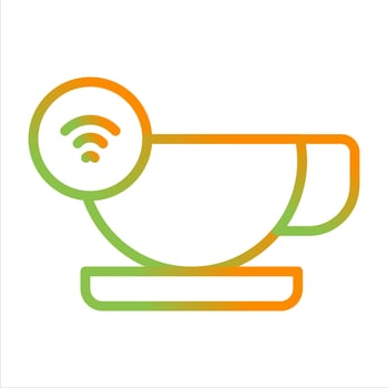 Smart Coffee Mug Vector Icon