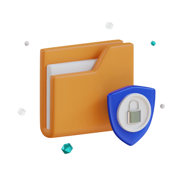 Files Cyber Security 3D Illustrations png