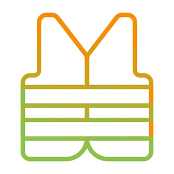 Safety vest Vector Icon