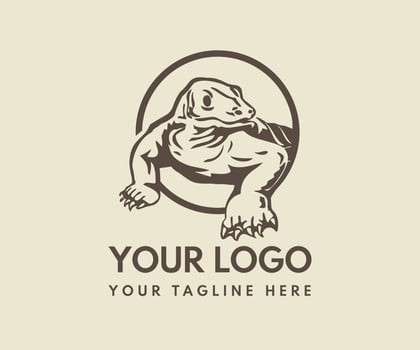 Nyambek atau biawak logo design, nyambek logo template, nyambek logo, logo template vector