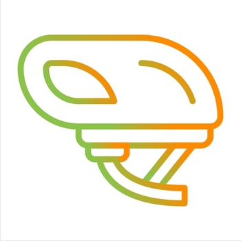 Smart Bike Helmet Vector Icon