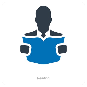 Reading and education icon concept vector