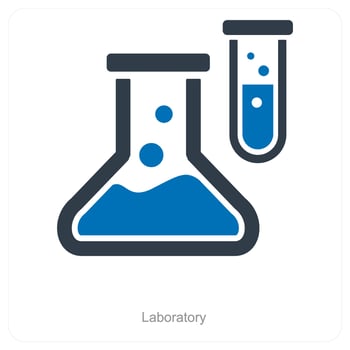 Laboratory and science icon concept vector