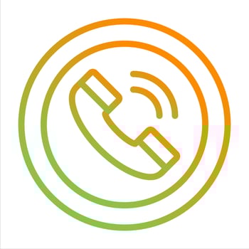 Circle Phone Vector Icon