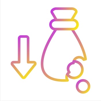 Financial Loss Vector Icon