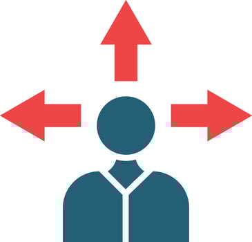 Choice Glyph Two Color Icon For Personal And Commercial Use. vector