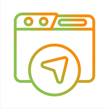 Website Navigation Vector Icon
