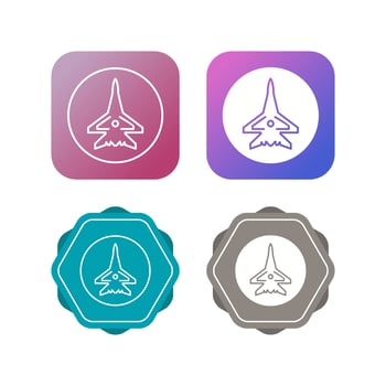Fighter Plane Vector Icon