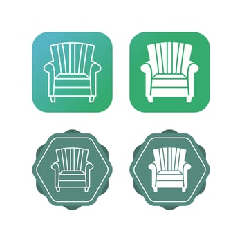 Single Sofa Vector Icon