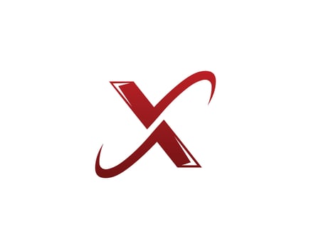 Letter X Abstract Trendy Logo Design Typography Vector Concept.