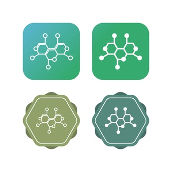 Molecule Structure Vector Icon