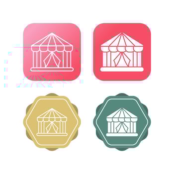 Circus Tent Vector Icon