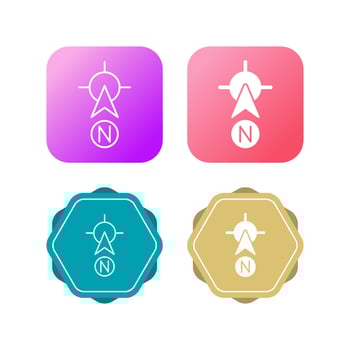 North Vector Icon
