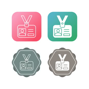 Id Card Vector Icon