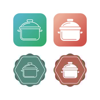 Cooking Pot Vector Icon